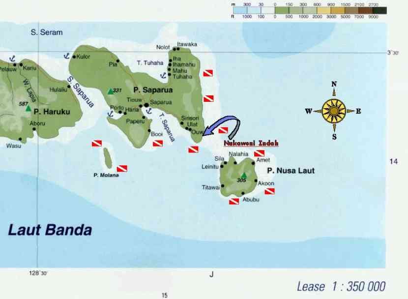 Lease islands dive map