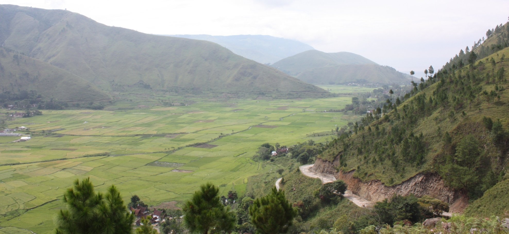 Panorama bij Danau Toba